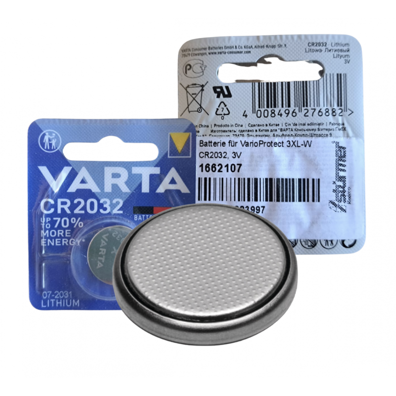 Bateria 3V CR2032 do większość przyłbic VarioProtect 1662107 Bateria 3V CR2032 do większość przyłbic VarioProtect 1662107