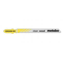 5szt brzeszczotów do wyrzynarek „clean wood” 74/ 2,5 mm 623634000 Metabo