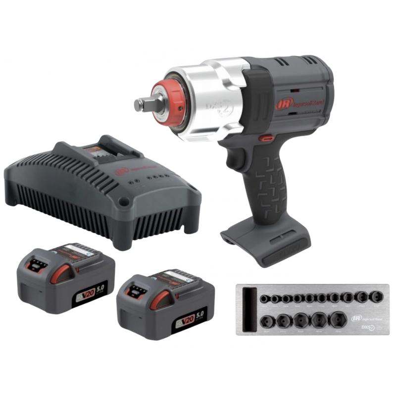 Klucz udarowy 1/2" DXS W7153 z wymiennym wrzecionem Ingersoll Rand + zestaw nasad krótkich Klucz udarowy 1/2" DXS W7153 z wymiennym wrzecionem Ingersoll Rand + zestaw nasad krótkich