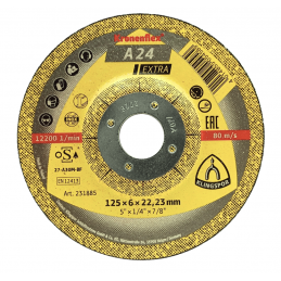Tarcza do szlifowania 125x6mm A24 EXTRA 231885 KLINGSPOR