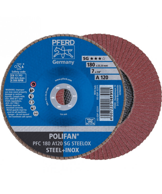 PFERD Sciernica lamelowa POLIFAN PFC 180 A 120 SG STEELOX