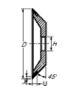 PFERD Narzedzia z nasypem diamentowym 12V9 100-2-10-20 D 126 PHT C75