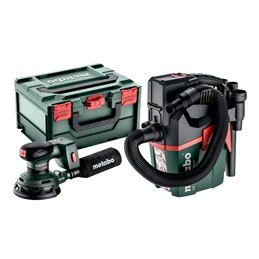 Set SXA 18 LTX 125 BL + AS 18 L PC Compact Maszyny akumulatorowe w zestawach Metabo