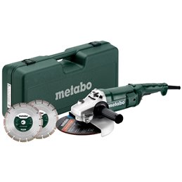 Zestaw: WEP 2200-230 w walizce + 2 x tarcza diamentowa 230 mm Metabo