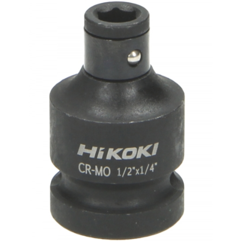 Adapter do bitów do klucza nasadowego 1/2” wewnętrzny 1/4” 38 mm udarowy HIKOKI