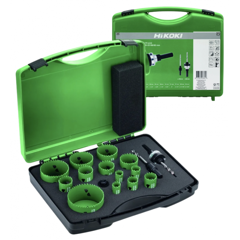 Zestaw Otwornic COMBI 2 19-82 mm (16 elementów) 4101076 HiKOKI