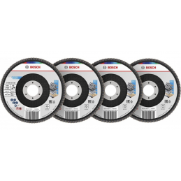 Zestaw tarcz listkowych X451 T27 125×22,23 mm G40, G60, G80, G120 (60 szt) Bosch