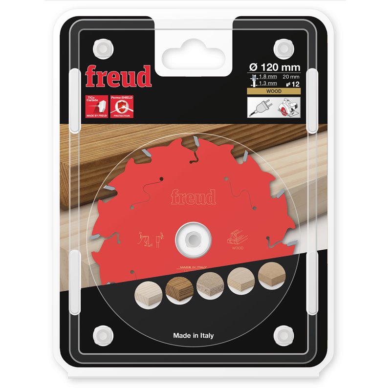 Piła tarczowa drewno, 120 x 20 x 1,8/1,3 x T12 FR02W001H FREUD