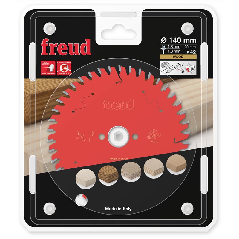 Piła tarczowa drewno, 140 x 20 x 1,8/1,3 x T42 FR04W003H FREUD