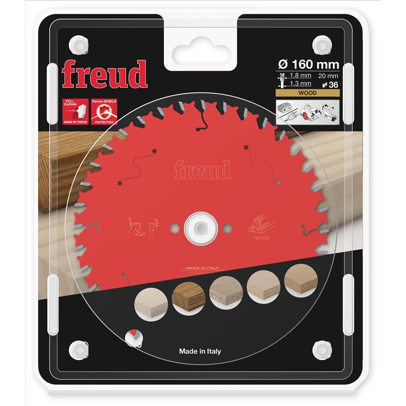 Piła tarczowa drewno, 160 x 20 x 1,8/1,3 x T36 FR06W004H FREUD