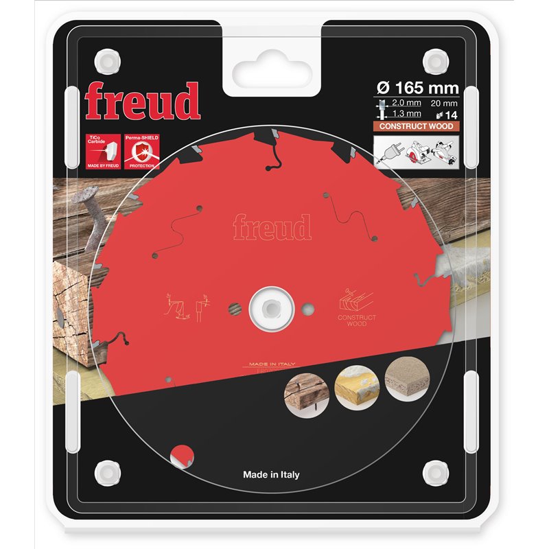 Piła tarczowa do drewna konstrukcyjnego 165x20mm 14Z FR07C001H FREUD