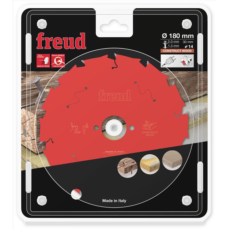 Piła tarczowa drewno konstrukcyjne, 180 x 30 x 2/1,3 x T14 FR09C001H FREUD
