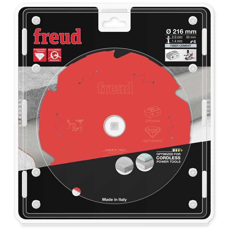 Piła tarczowa, włóknocement, 216 x 30 x 2/1,4 x T6 FR16F002MC FREUD
