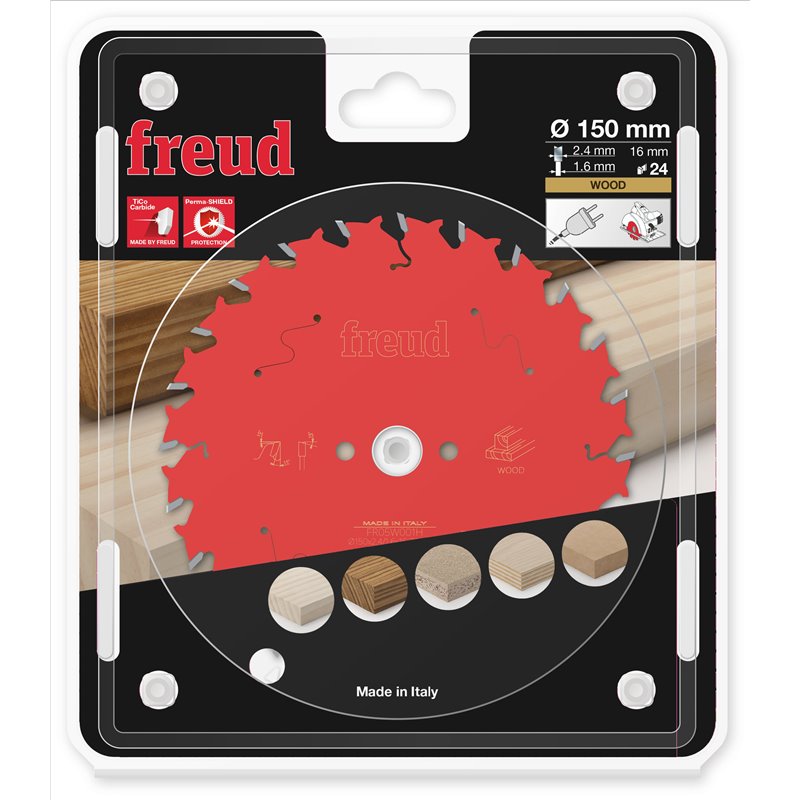 Piła tarczowa drewno, 150 x 16 x 2,4/1,6 x T24 FR05W001H FREUD