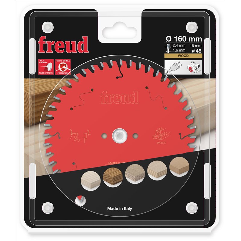 Piła tarczowa drewno, 160 x 16 x 2,4/1,6 x T48 FR06W002H FREUD