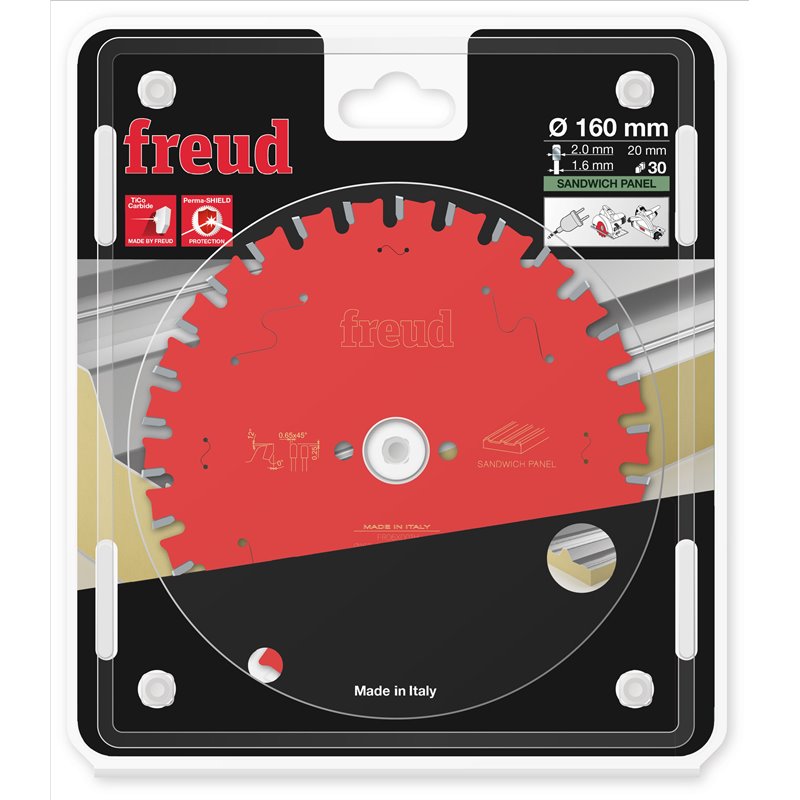 Piła tarczowa do płyt warstwowych 160x20mm 30Z FR06X001H FREUD