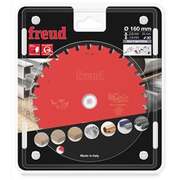 Piła tarczowa różne materiały, 160 x 20 x 2/1,6 x T30 FR06M001H FREUD