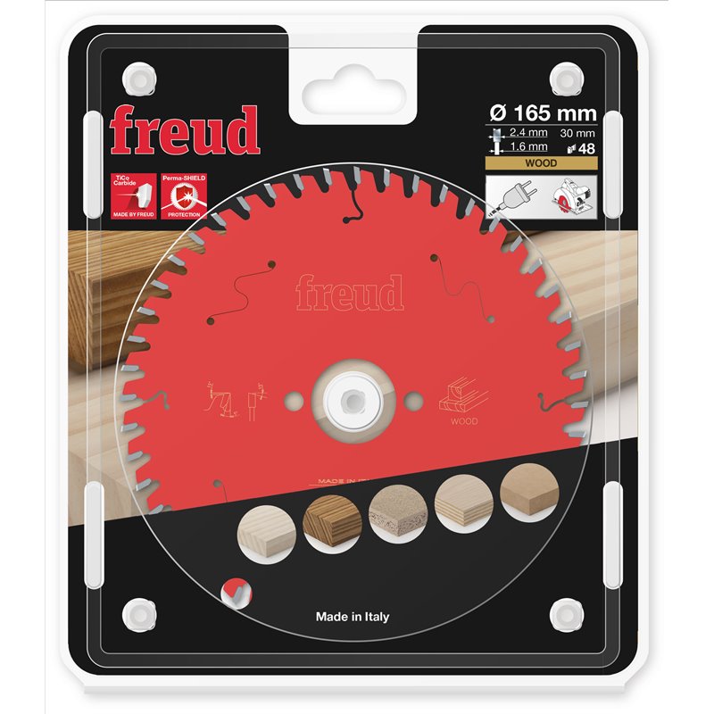 Piła tarczowa drewno, 165 x 30 x 2,4/1,6 x T48 FR07W008H FREUD