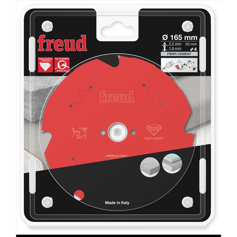 Piła tarczowa włóknocement, 165 x 20 x 2,2/1,6 x T4 FR07F001H FREUD