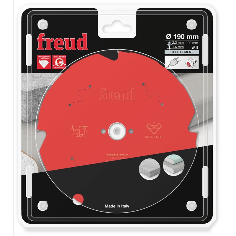 Piła tarczowa włóknocement, 190 x 20 x 2,2/1,6 x T4 FR13F001H FREUD