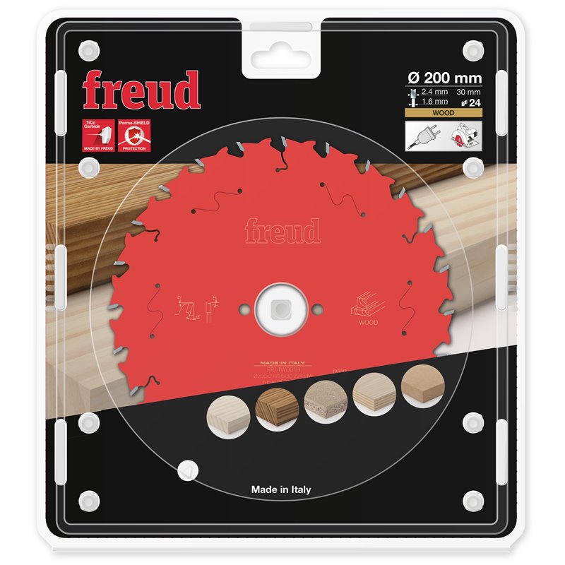 Piła tarczowa drewno, 200 x 30 x 2,4/1,6 x T24 FR14W001H FREUD