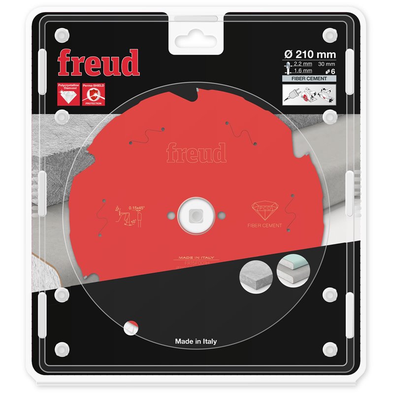 Piła tarczowa włóknocement, 210 x 30 x 2,2/1,6 x T6 FR15F001H FREUD