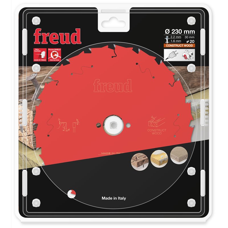 Piła tarczowa drewno konstrukcyjne, 230 x 30 x 2,2/1,6 x T20 FR19C001H FREUD