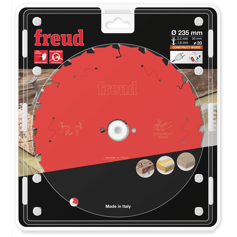 Piła tarczowa drewno konstrukcyjne, 235 x 30 x 2,2/1,6 x T20 FR20C001H FREUD
