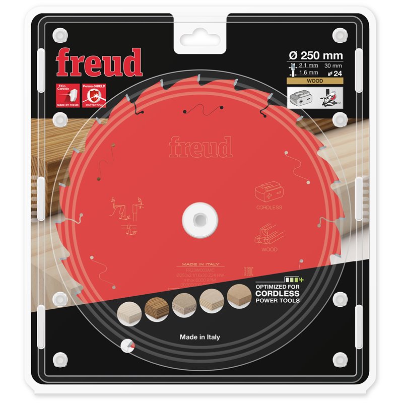 Piła tarczowa, drewno, 250 x 30 x 2,1/1,6 x T24 FR23W003MC FREUD