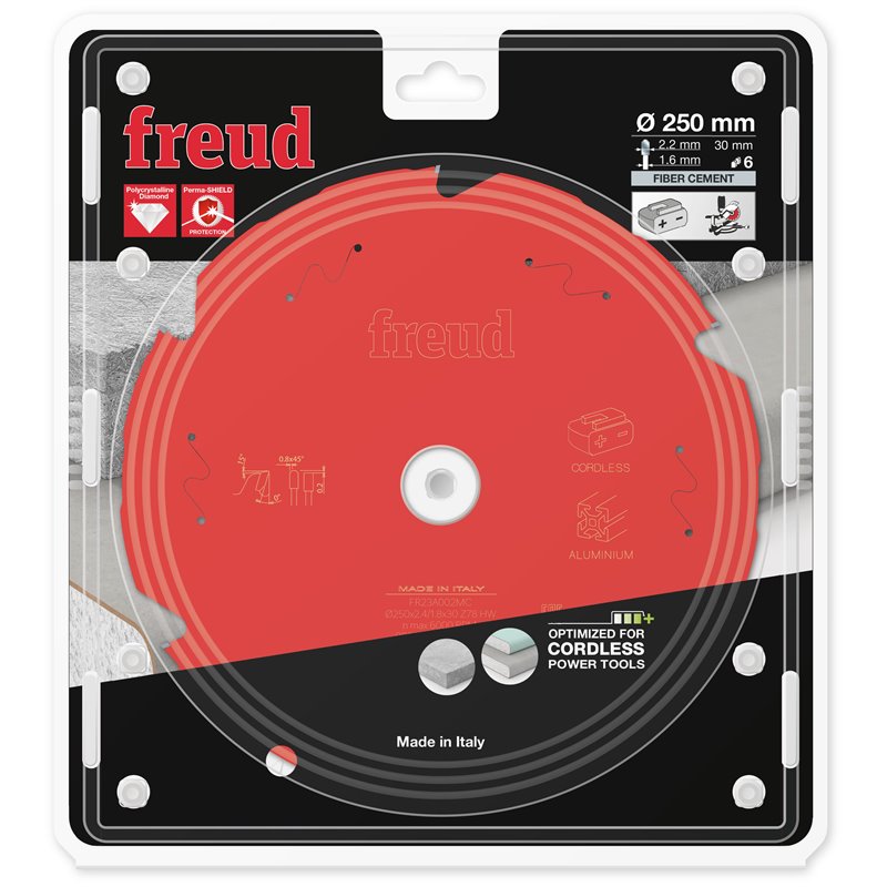 Piła tarczowa, włóknocement, 250 x 30 x 2,2/1,6 x T6 FR23F002MC FREUD