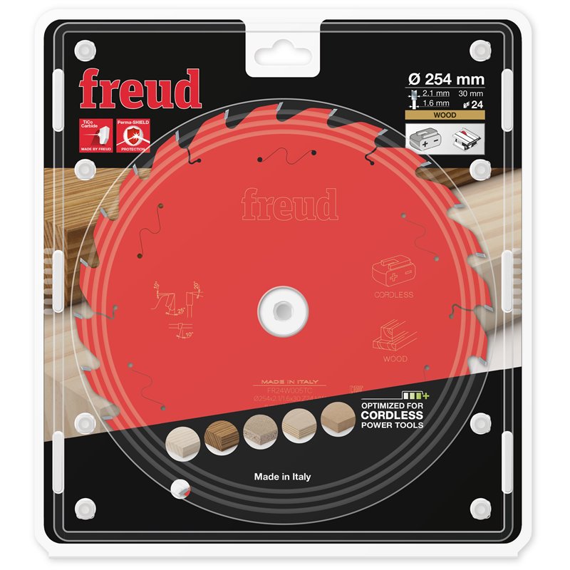 Piła tarczowa drewno, 254 x 30 x 2,1/1,6 x T24 FR24W005TC FREUD