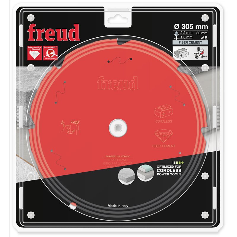 Piła tarczowa, włóknocement, 305 x 30 x 2,2/1,6 x T8 FR29F002MC FREUD