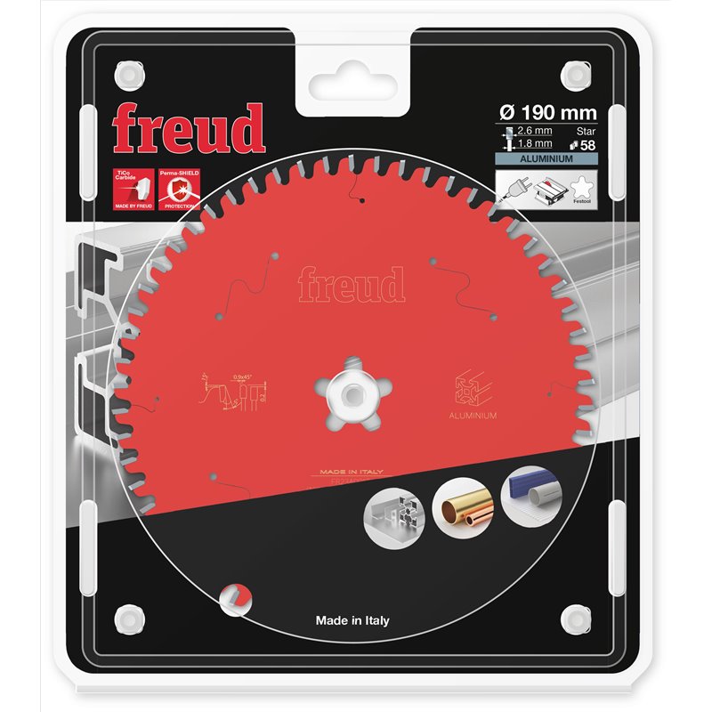 Piła tarczowa aluminium, 190 x Fast Fix x 2,6/1,8 x T58 FR13A001T FREUD