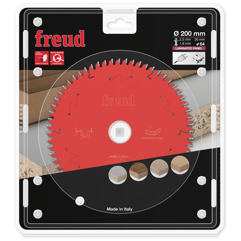Piła tarczowa płyty laminowane, 200 x 30 x 2,5/1,8 x T64 FR14L001T FREUD
