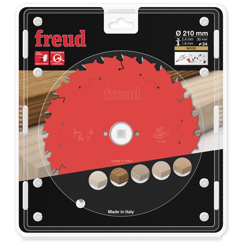 Piła tarczowa drewno, 210 x 30 x 2,4/1,8 x T24 FR15W003H FREUD