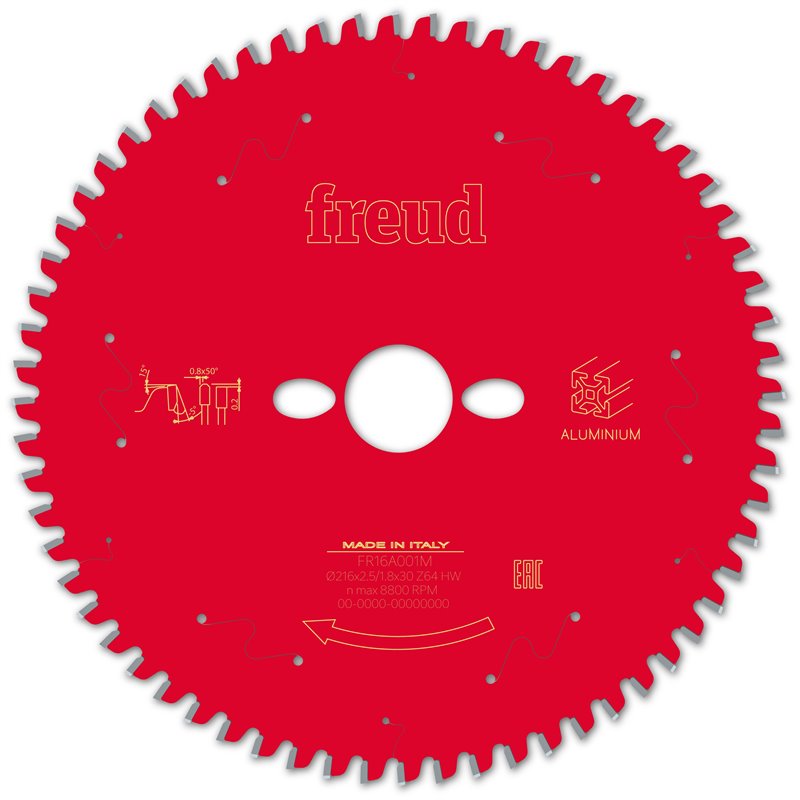 Piła tarczowa do Aluminium 216x30mm 64Z FR16A001M FREUD