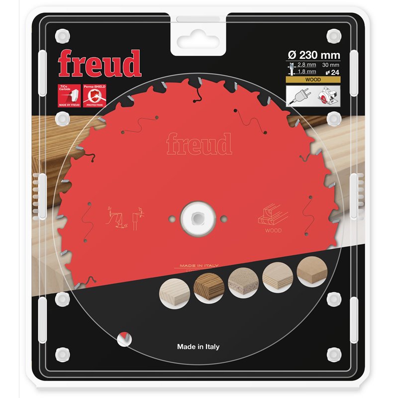 Piła tarczowa drewno, 230 x 30 x 2,8/1,8 x T24 FR19W001H FREUD