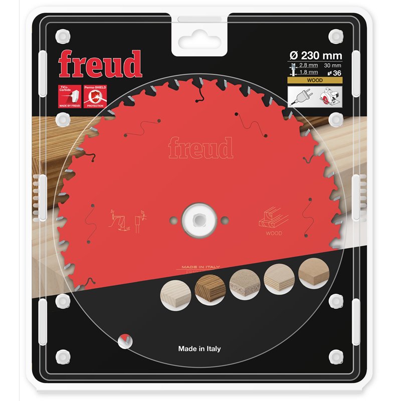 Piła tarczowa drewno, 230 x 30 x 2,8/1,8 x T36 FR19W002H FREUD