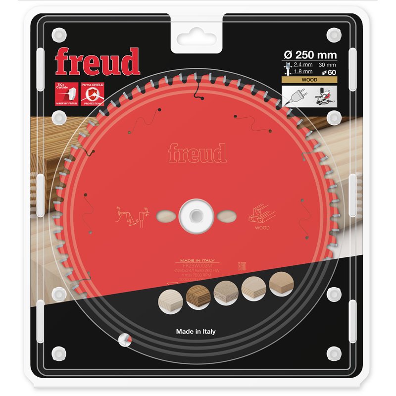 Piła tarczowa drewno, 250 x 30 x 2,4/1,8 x T60 FR23W002M FREUD