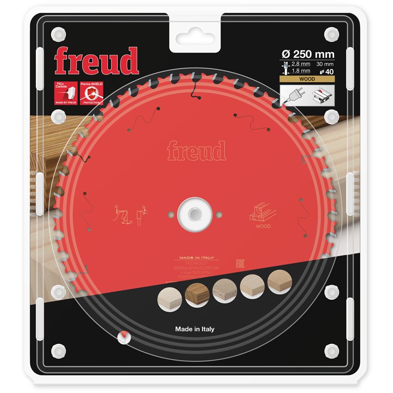Piła tarczowa drewno, 250 x 30 x 2,8/1,8 x T40 FR23W002T FREUD