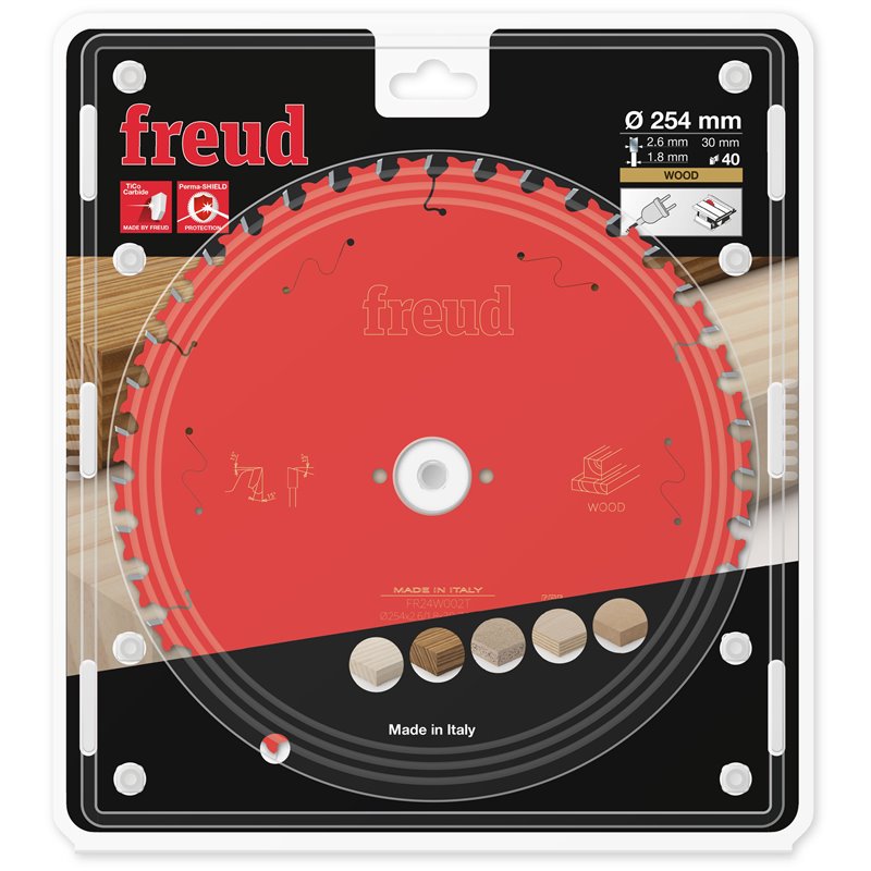 Piła tarczowa drewno, 254 x 30 x 2,6/1,8 x T40 FR24W002T FREUD