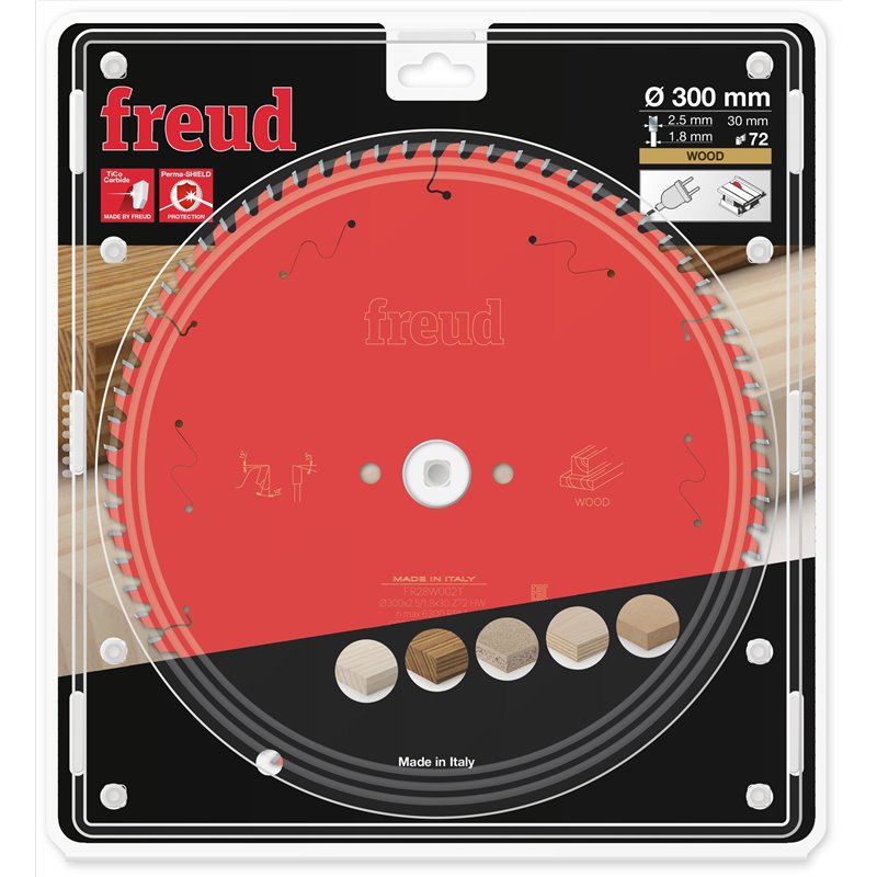 Piła tarczowa drewno, 300 x 30 x 2,5/1,8 x T72 FR28W002T FREUD
