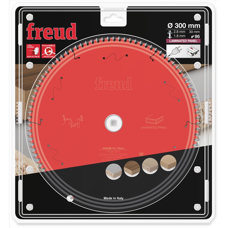 Piła tarczowa płyty laminowane, 300 x 30 x 2,8/1,8 x T96 FR28L001T FREUD