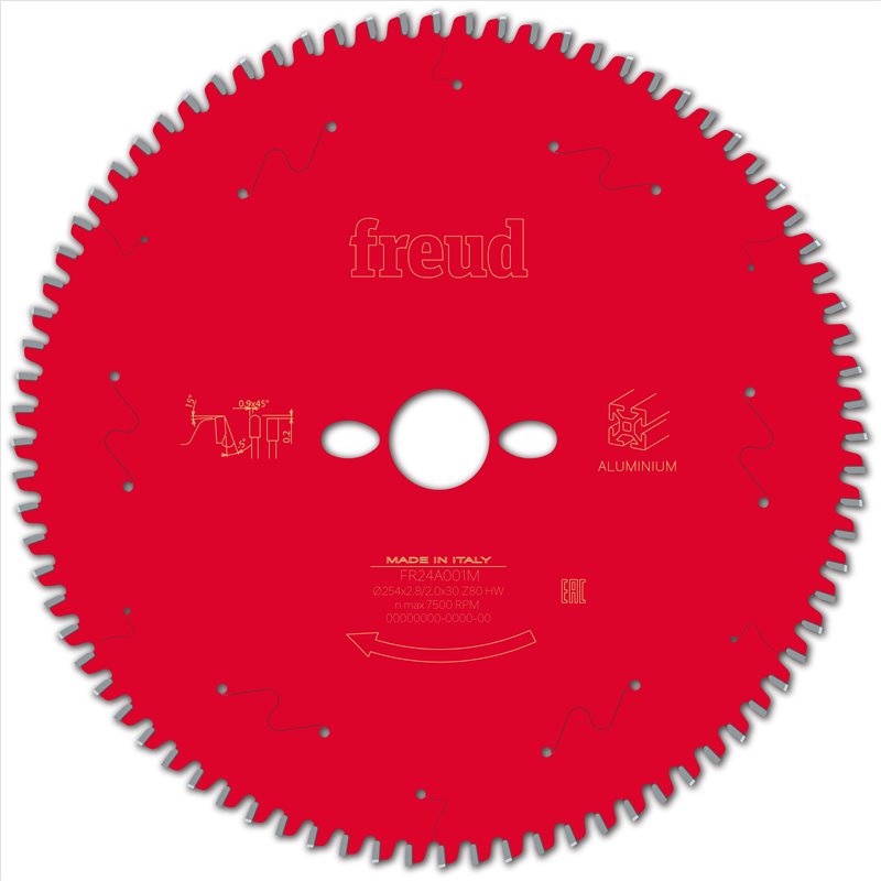 Piła tarczowa do Aluminium 254x30mm 80Z FR24A001M FREUD