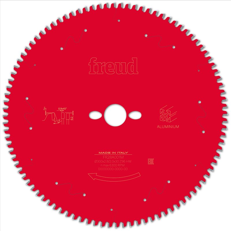 Piła tarczowa aluminium, 300 x 30 x 2,8/2 x T96 FR28A001M FREUD