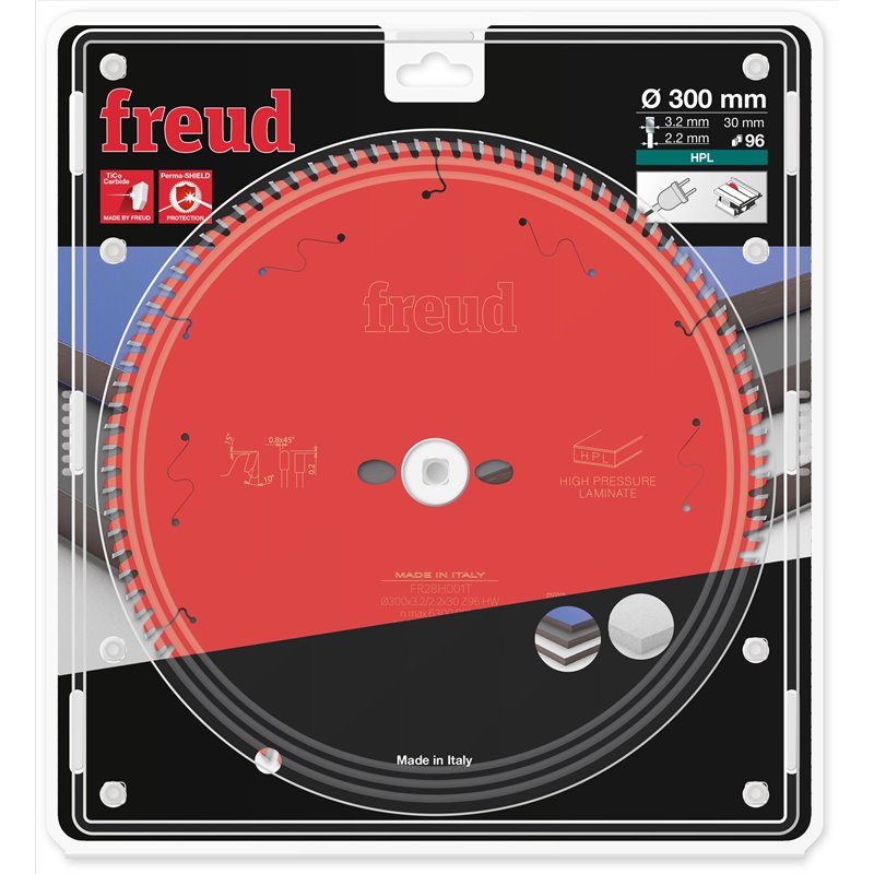 Piła tarczowa płyty HPL, 300 x 30 x 3,2/2,2 x T96 FR28H001T FREUD