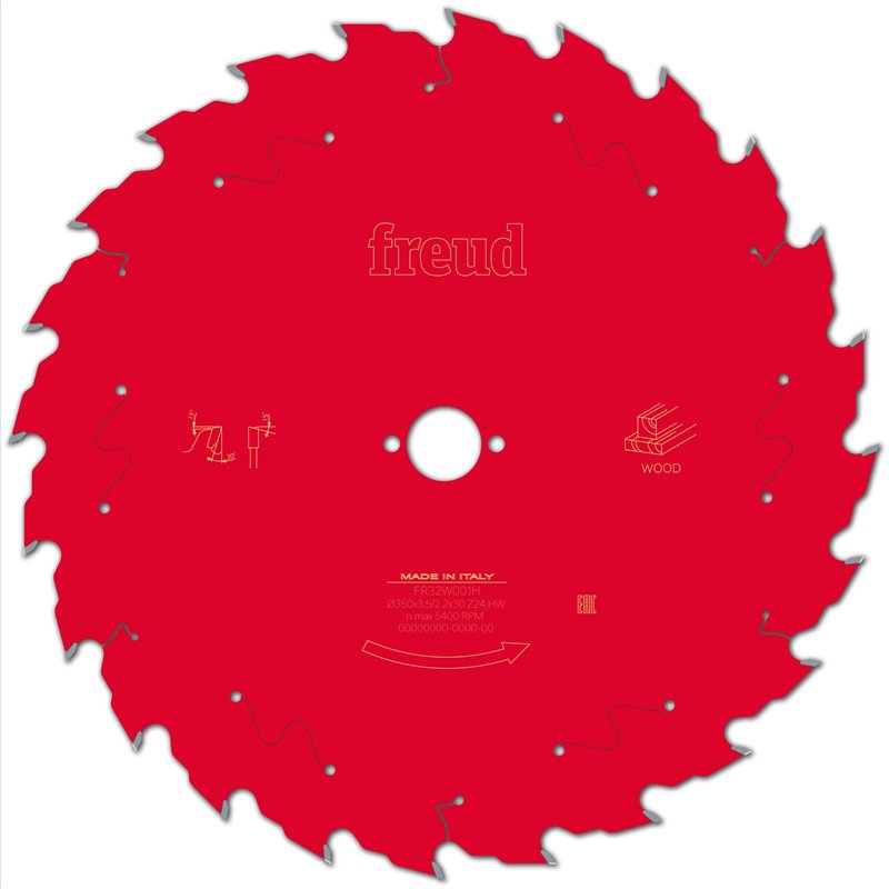Piła tarczowa drewno, 350 x 30 x 3,5/2,2 x T24 FR32W001H FREUD