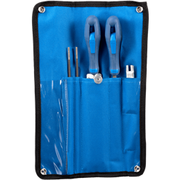 PFERD  Zestaw do ostrzenia pił łańcuchowych 4,0 mm 5/32" do podziałki łańcucha 1/4" oraz 3/8" Low Profile w zwijanym etui