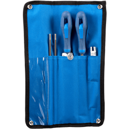 PFERD  Zestaw do ostrzenia pił łańcuchowych 4,8 mm 3/16" do podziałki łańcucha 0,325" w zwijanym etui