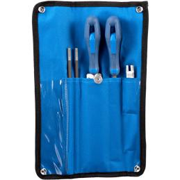 PFERD  Zestaw do ostrzenia pił łańcuchowych 5,5 mm 5/32" do podziałki łańcucha 3/8", 404" w zwijanym etui